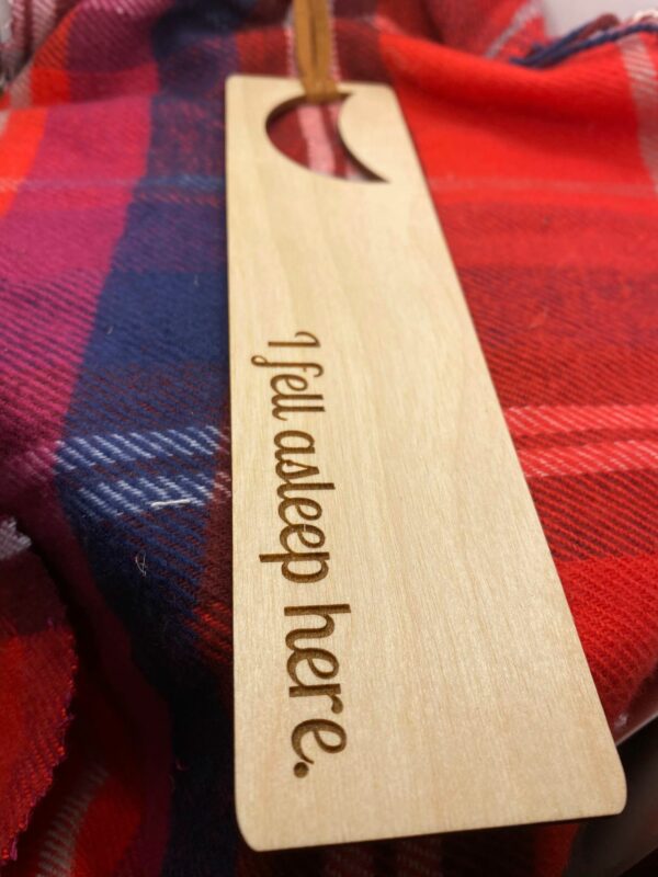 wooden bookmark