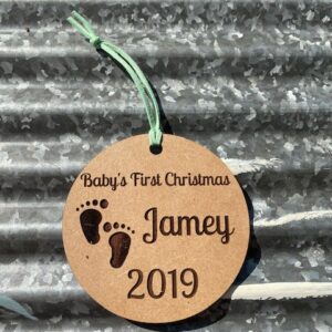 baby's first christmas ornament