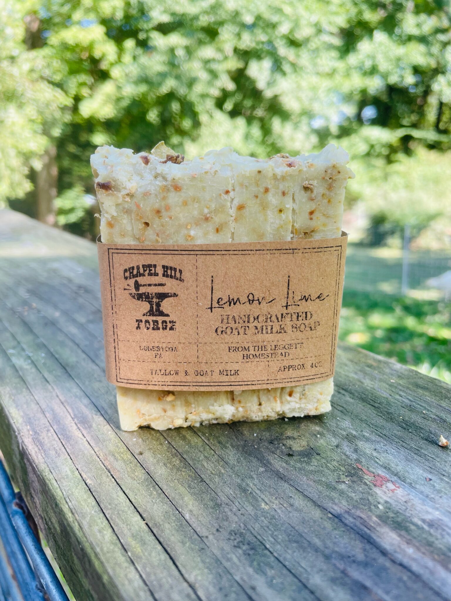 Goat Milk Tallow Soap Lemon Lime French Green Clay Soap Chapel Hill