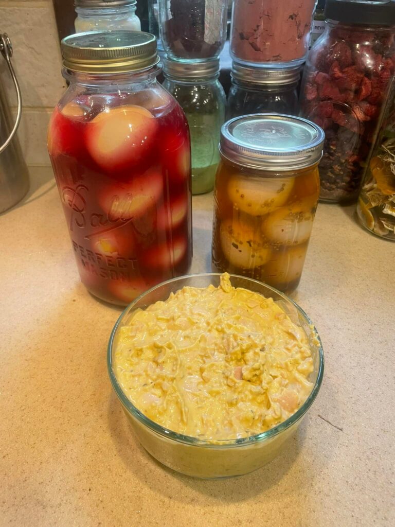 Making Pickled Eggs with Old Pickle Brine