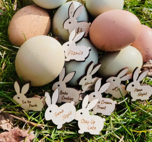 Easter Egg Tokens - Different Ideas for Easter Egg Hunts - Alternative Ideas for Easter Egg Hunts - Tween Easter Egg Hunts - Teen Easter Egg Hunts