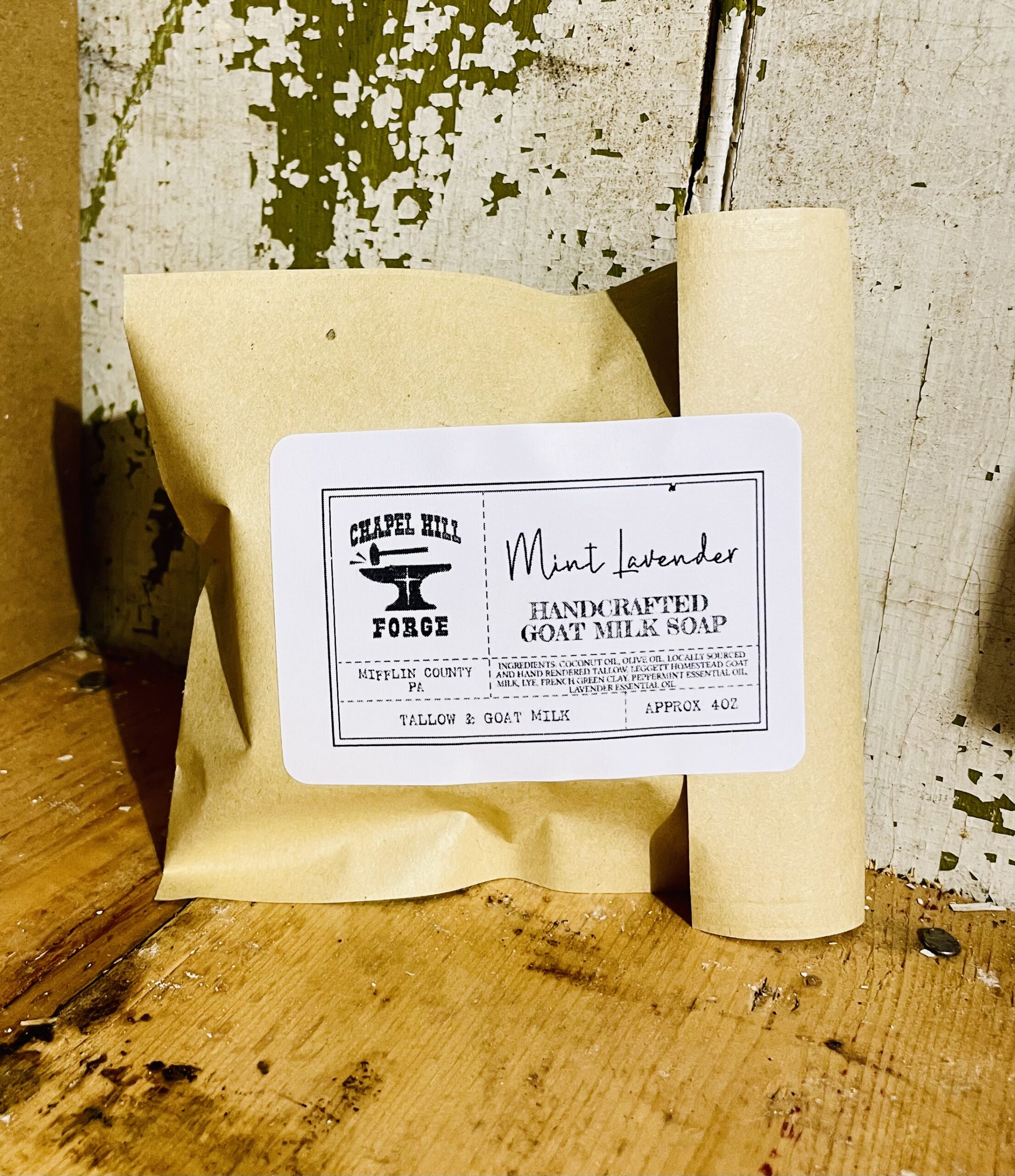 Goat Milk Tallow Soap Mint Lavender Chapel Hill