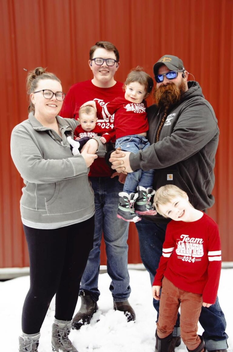 Family picture of the Leggetts at Chapel Hill Forge