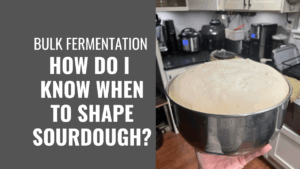 How do I know when to shape sourdough?